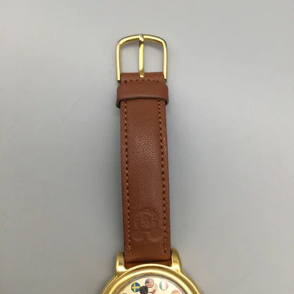 Vtg Lorus Disney Musical Watch Women V421-0020 It's a Small World New Battery